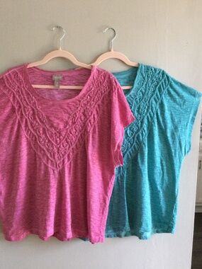 Chico Tees (2) Pink and Blue, Size 4